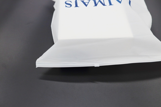 PVC Zip Clear Poly Bags With Logo And Matte White Packaging Clothes