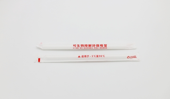 Biodegradable White Paper Drinking Straws Custom 6mm 8mm 10mm