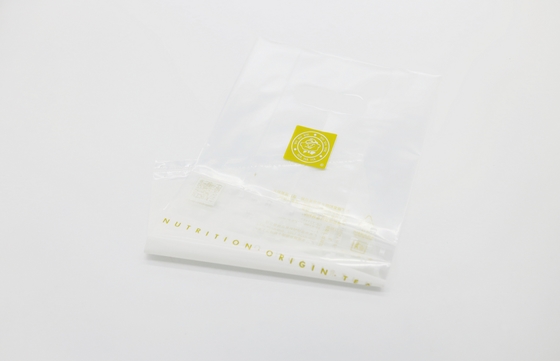 CMYK Recycled Take Away Carry Plastic Bag Coffee Drink Cup Packaging Custom Logo Print