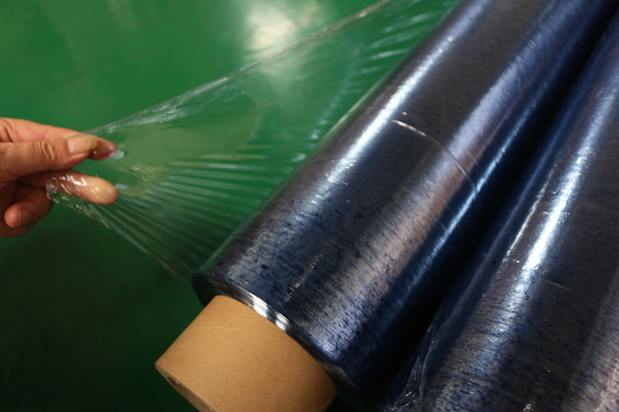 0.065mm PVC Film Roll Crystal 34PHR Soft Plastic Film 30kg 210cm Width
