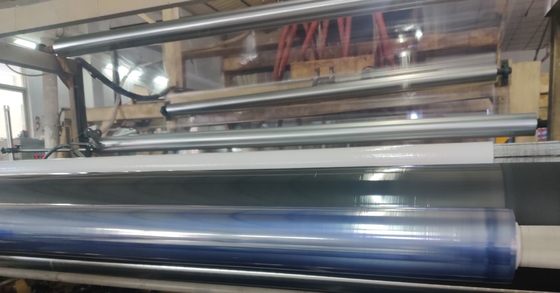 28kg Clear PVC Printing Film Sheet Roll Stretch 0.075mm 28PHR