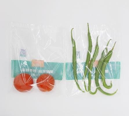 Transparent Fruit Vegetables OPP Packaging Bag Breathable With Hang Hole