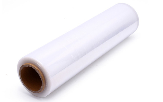 Self Adhesive White Stretch Film 2.1kg Transparent 130mic Thickness