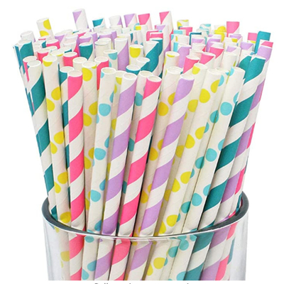 OEM Disposable Wheat Biodegradable Drinking Straw For Beverages Cola juice